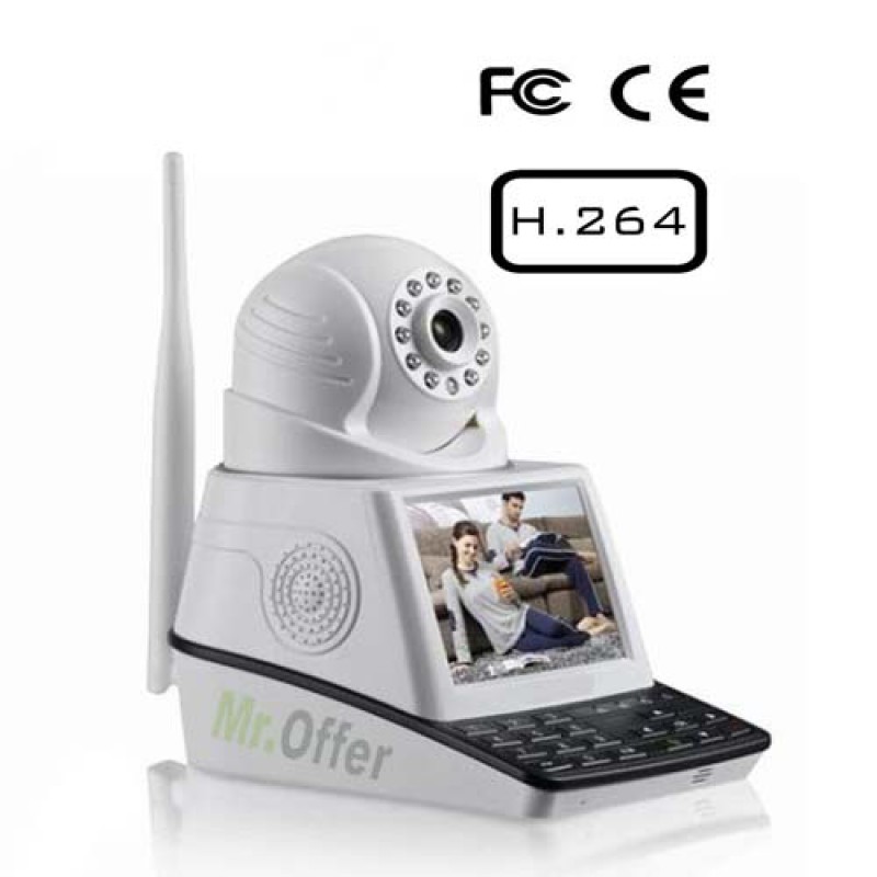 Telecamera IP con slot SD allarme wireless telecamere monitor videochiamata eBay